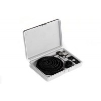 Набор кольцевых пил 16 предметов, глубина 25мм (19/22/25/28/38/44/51/64/76/89/102/127) APRO