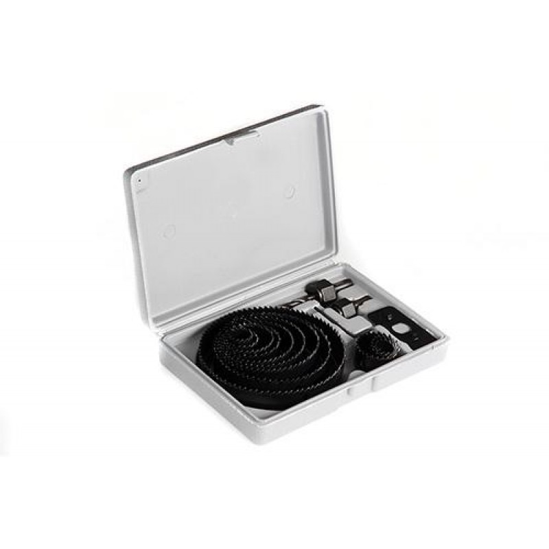 Набір кільцевих пил 16 предметів , глибина 25мм (19/22/25/28/38/44/51/64/76/89/102/127) APRO