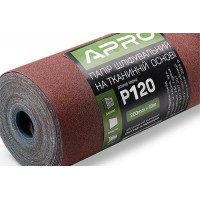 Папір шліфувальний P120 рулон 200мм*10м (тканинна основа) APRO
