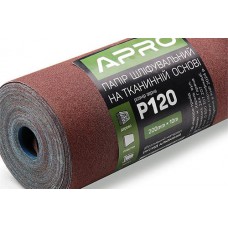 Папір шліфувальний P120 рулон 200мм*10м (тканинна основа) APRO