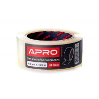 Лента клейкая упаковочная 38мкм 45мм 100м APRO