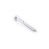 Шуруп для дерева с шестигранной головкой 10*120 DIN 571 цинк белый (ящ 200шт) APRO