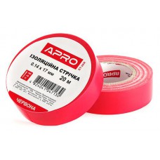Ізоляційна стрiчка червона 0.14х17мм 20м (пачка, кратно 10шт) APRO