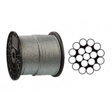 Трос оцинкований 1,5мм DIN 3053 (1x19) бухта 200м APRO