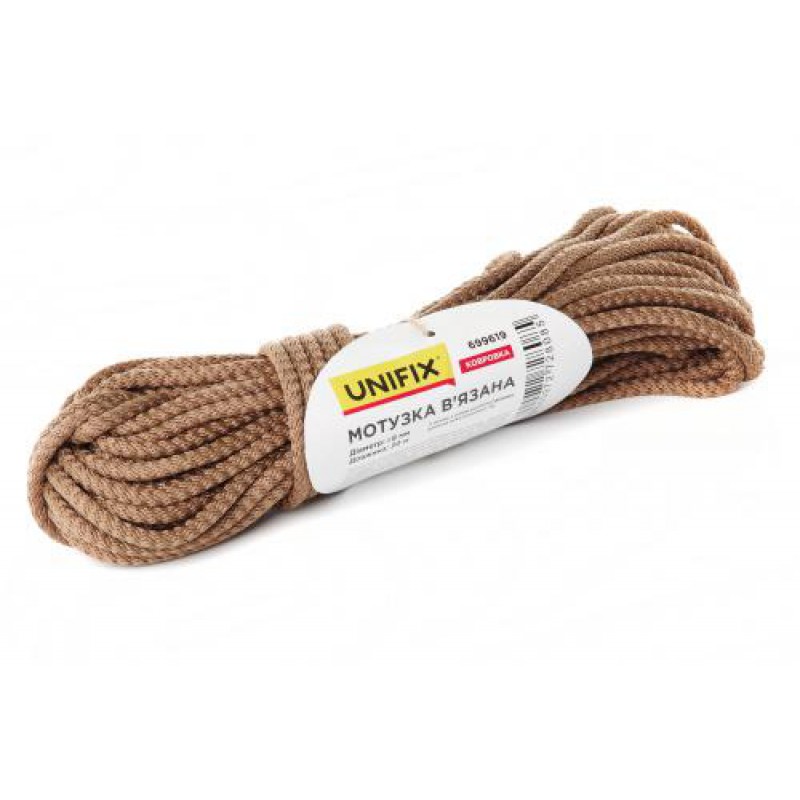 Веревка вязаная 6мм, 20м ковровка UNIFIX