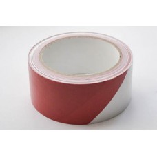 Сигнальная лента 75мм*100м красно-белаяUNIFIX