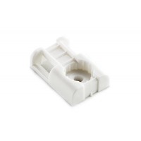 Площадка под монтажный пистолет 29х20х8мм для кабельной стяжки до 10мм с отверстием белая (пач. 100шт.) APRO