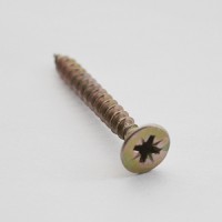 Саморез универсальный 3,5*20 с потайной головкой цинк жёлтый (пач 200шт) APRO