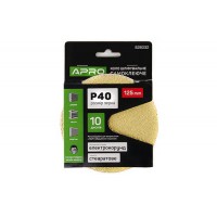 Коло шліфувальне стеаратове покриття (на липучці) 125мм Р40 APRO