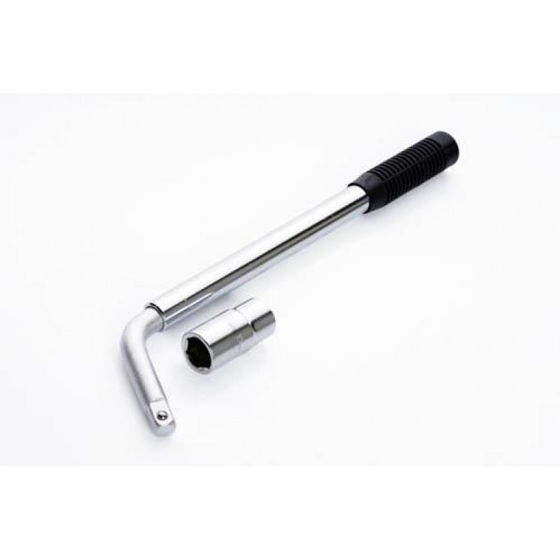 Ключ колісний Г-подібний телескопічний 17x19, 340x500мм СИЛА