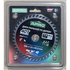 Диск пильный по дереву 125х22.2мм 40Т APRO PRO