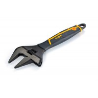 Ключ разводной с тонкими губами CrV 0-50/255мм прорезиненный СИЛА