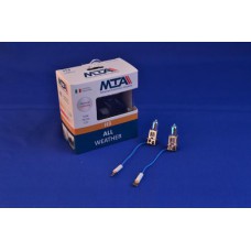 Лампа автомобільна H3 12V 55W PK22S ALL WHEATHER (2шт) (ближня/дальня, противотуманна) MTA