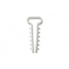 Дюбель-ялинка (10х5) для плоских дротів білий (пач 100шт) APRO