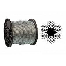 Трос оцинкований 10мм DIN 3060 (6х19 + FC) бухта 100м APRO