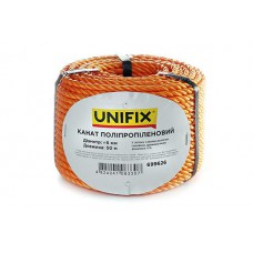 Канат поліпропіленовий 6мм 50м UNIFIX