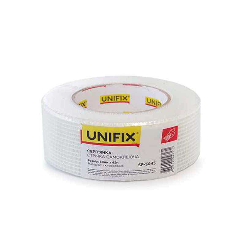 Лента стекловолоконная серпянка 50мм*45м UNIFIX