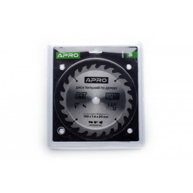 Диск пильный по дереву 190х20х24T APRO