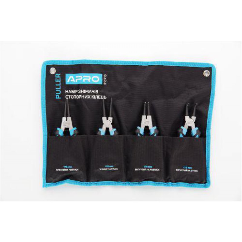 Набор съемников стопорных колец 175мм (4шт) Puller APRO