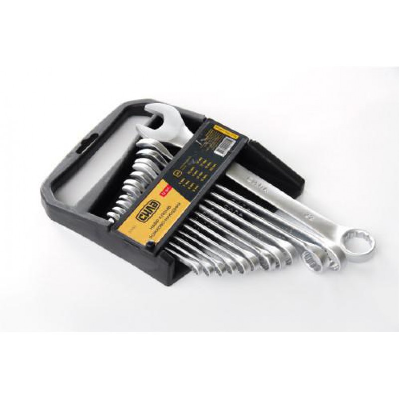 Набор ключей рожково-накидных CrV 6-22мм (12шт) СИЛА