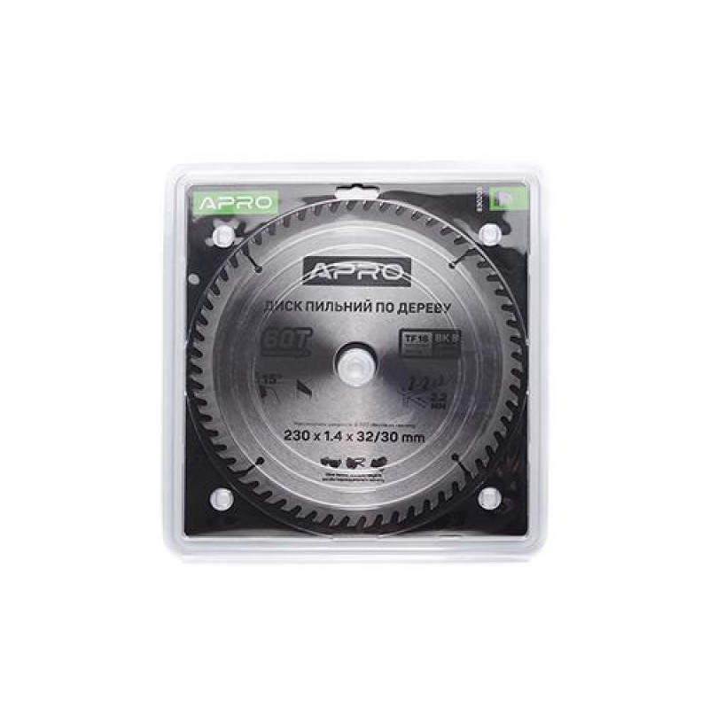 Диск пильный по дереву 230х32(30)х60Т APRO
