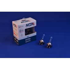 Лампа автомобільна H7 12V 55W PX26D EXTRA WHITE (2шт) (ближня/дальня, протитуманна) MTA