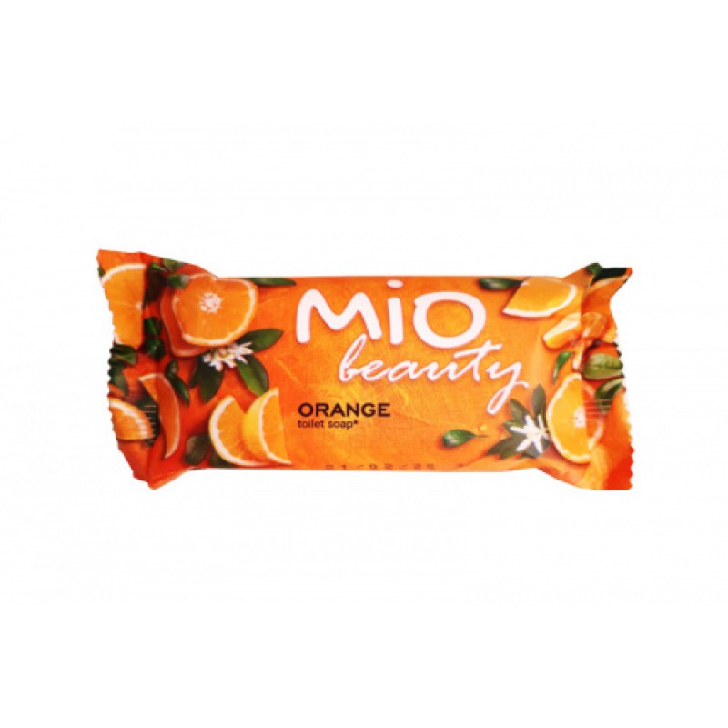 Мыло туалетное твёрдое детское Mio Beauty с ароматом апельсина (125г)
