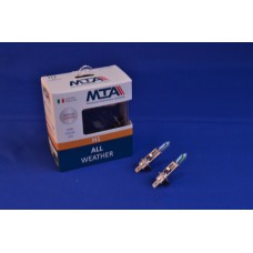 Лампа автомобільна H1 12V 55W P14.5S ALL WEATHER (2шт) (ближня/дальня, протитуманна) MTA