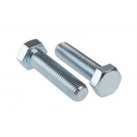 Болт з шестигранною головкою з повною різьбоюм 6*20 DIN 933 кл. міц. 5,8 цинк білий (пач 50шт) APRO