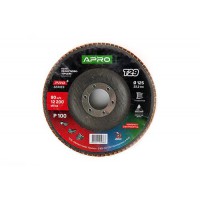 Круг лепестково-торцевой керамический Р100 конус 125х22.2мм (Т29) (КЛТ) APRO PRO