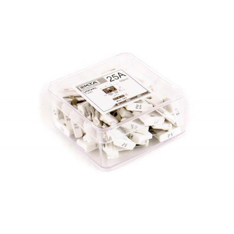 Запобіжники (плоскі євро 25А) (50шт) MTA