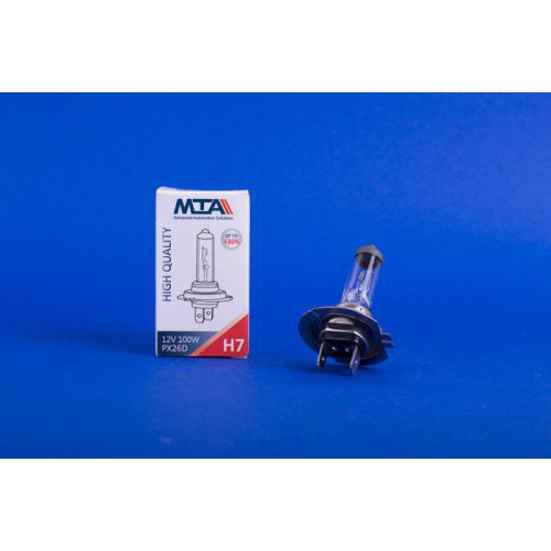Лампа автомобільна H7 12V 100W PX26D 1750lm (ближня/дальня, протитуманна) (1шт) MTA