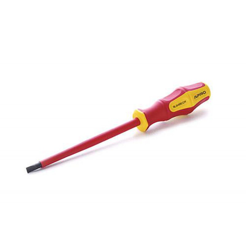 Викрутка діелектрична SL3x100 CrV (плоска) обгумована APRO