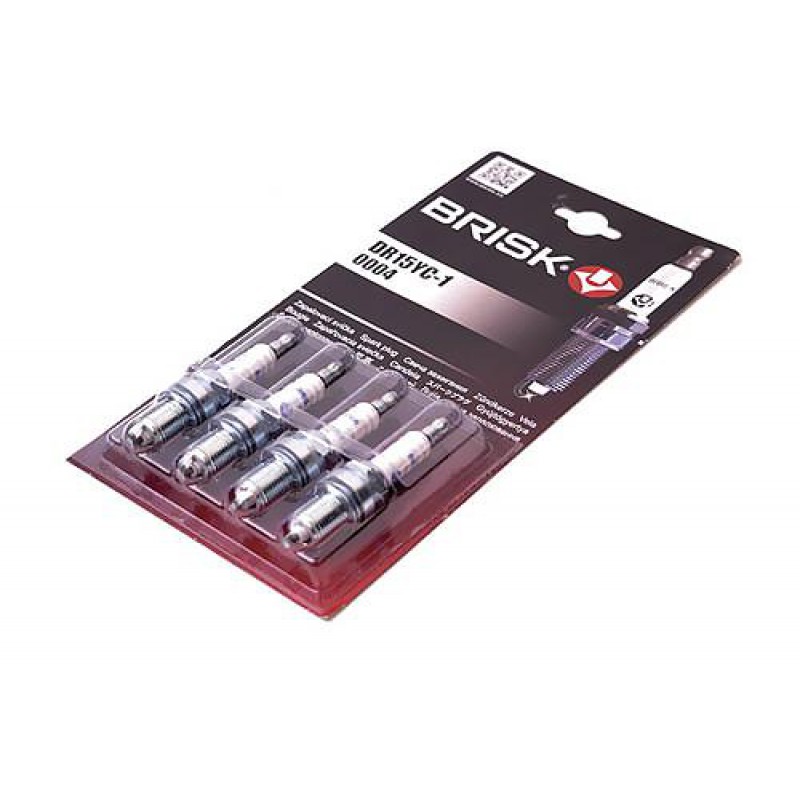 Свічки запалювання ВАЗ 2110, 2111, 2112, 1117, 1118, 1119 "Калина", Daewoo Lanos, Sens, Nexia, Espero Chevrolet Aveo, Lacetti Super DR15YC-1,4B Brisk