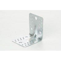 Кутник універсальний з посиленим ребром 90х90х65х2.0мм оц. (пачка, кратно 10шт) APRO