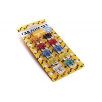 Запобіжники (плоскі євро) (10шт + щипці) WTE