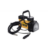 Компрессор автомобильный однопоршневой (35 л/мин 7Атм.) с фонарем СИЛА