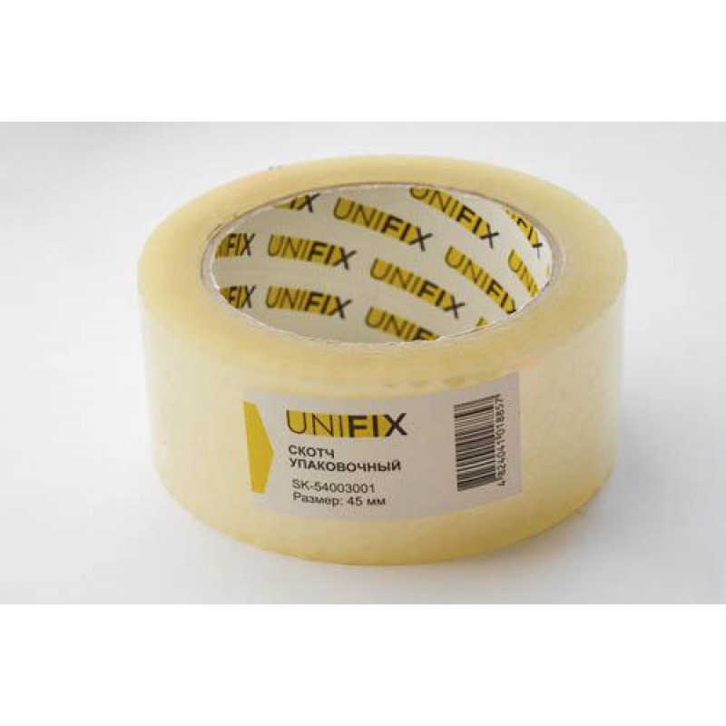 Лента клейкая упаковочная 38мкм 45мм SK-54003001 300 UNIFIX