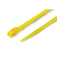 Стяжка кабельная с низким профилем замка 8x400 желтый (100шт) APRO