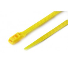 Стяжка кабельная с низким профилем замка 8x400 желтый (100шт) APRO