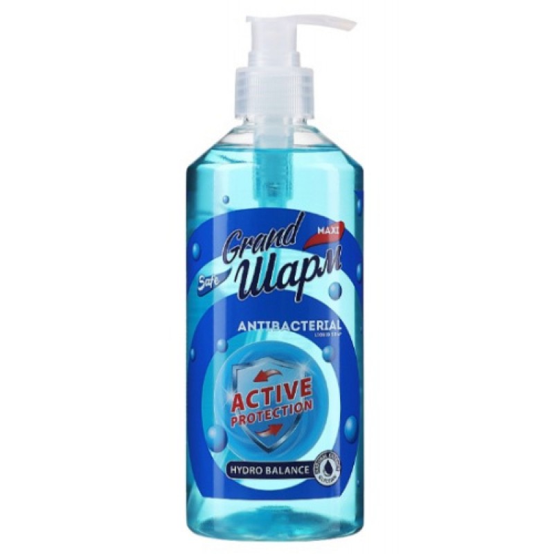 Мило туалетне рідке Grand Шарм (MAXI), ANTIBACTERIAL 500мл