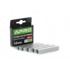 Скобы закаленные 12х11.3х0.7мм 1000шт APRO