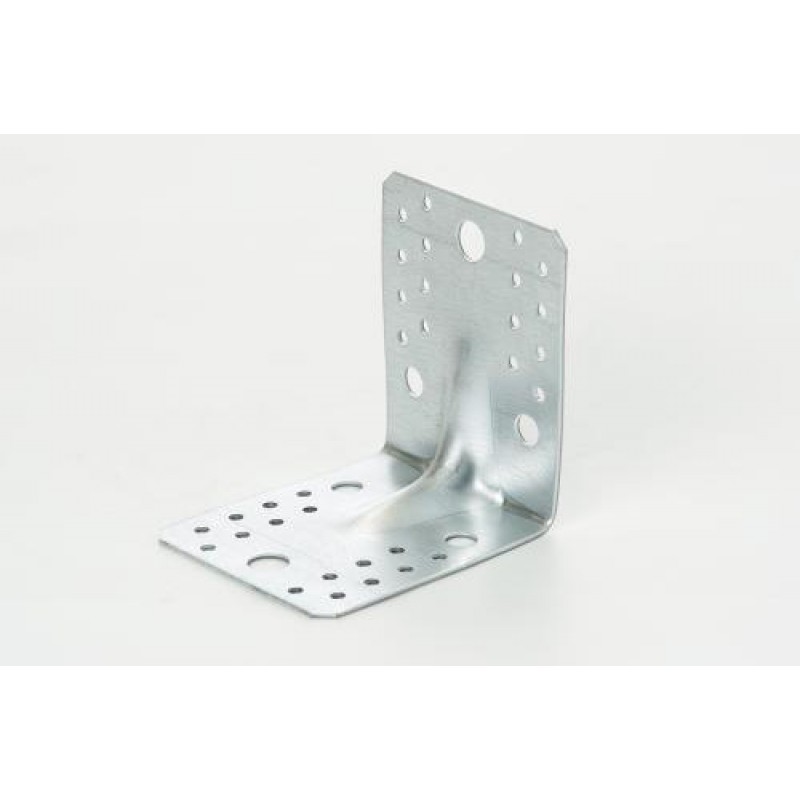 Кутник універсальний з посиленим ребром 70х70х55х2.0мм оц. (пачка, кратно 10шт) APRO