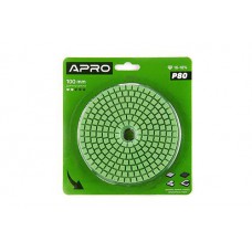 Круг алмазный шлифовальный на липучке 100мм Р30 APRO