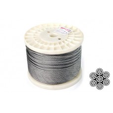 Трос 5мм DIN 3060 (6х19+1х19) нержавіючий А2 100м APRO