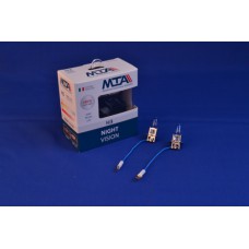 Лампа автомобільна H3 12V 55W PK22S NIGHT VISION +80% (2шт) (ближня/дальня, протитуманна) MTA