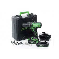 Дриль-шуруповерт APRO 20В, 2А, 20D, 2 АКБ, ЗУ, кейс