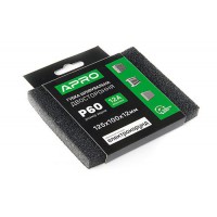 Губка шлифовальная двухсторонняя Р60 125х100х12мм APRO