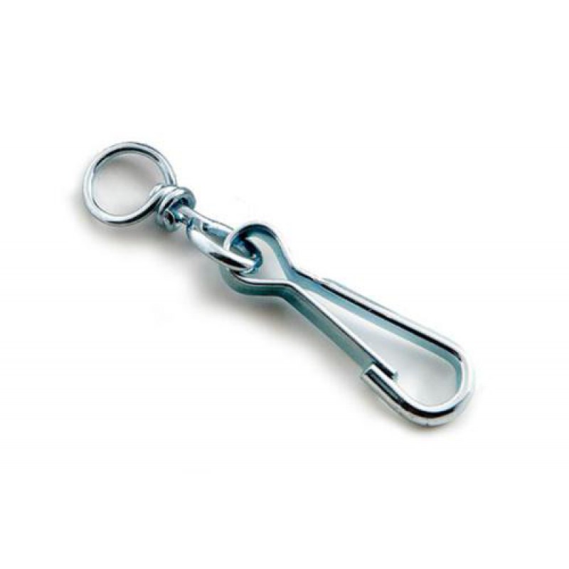 Карабин пружинный с вертлюгом 120мм оц. (пачка, кратно 20шт) APRO