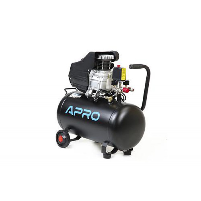 Компрессор одноцилиндровый OFD-50 1,5кВт 205л/мин 8бар 50л (2 крана) + масло 0,2л APRO